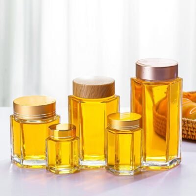 Rhombic honey bottle