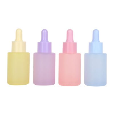 Frosted essential oil bottle