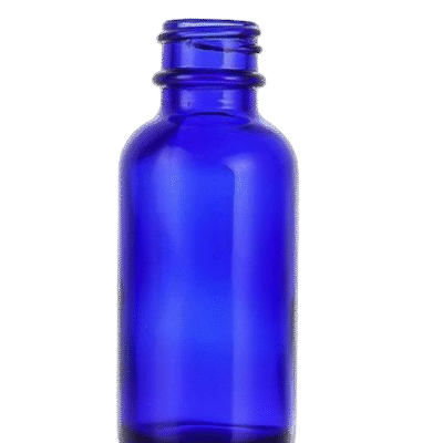 Blue Boston round bottle