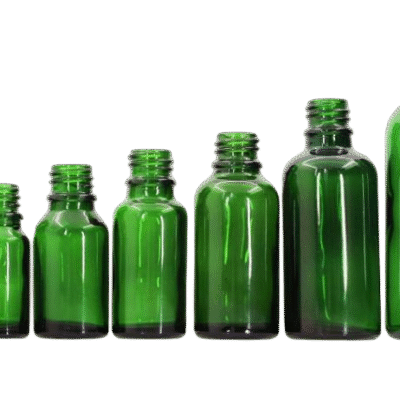 Green Glass dropper bottle